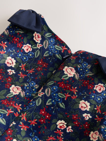 Laura Ashley Navy Floral Velvet Skirts Set - image 8