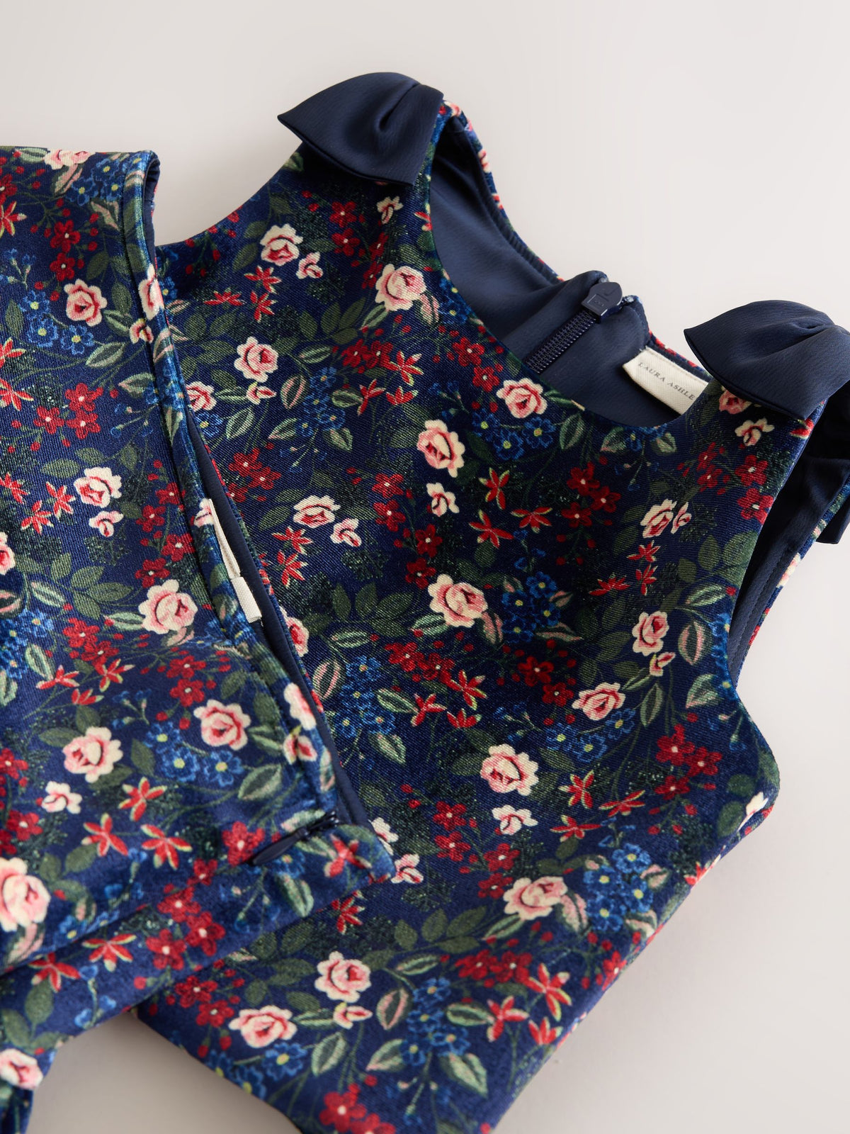 Laura Ashley Navy Floral Velvet Skirts Set - image 9
