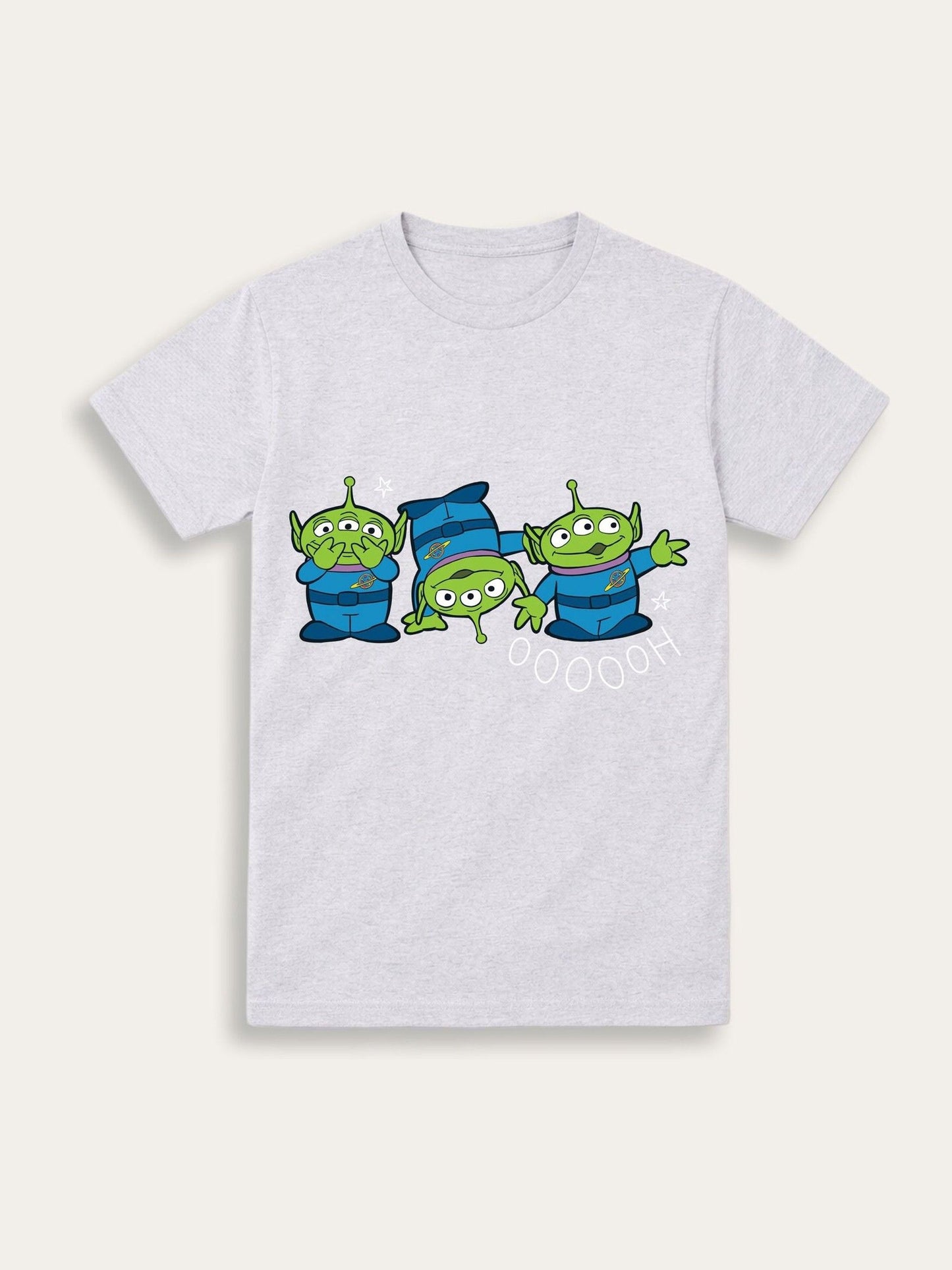Brand Threads Grey Toy Story Graphic Alien T-Shirt image 4