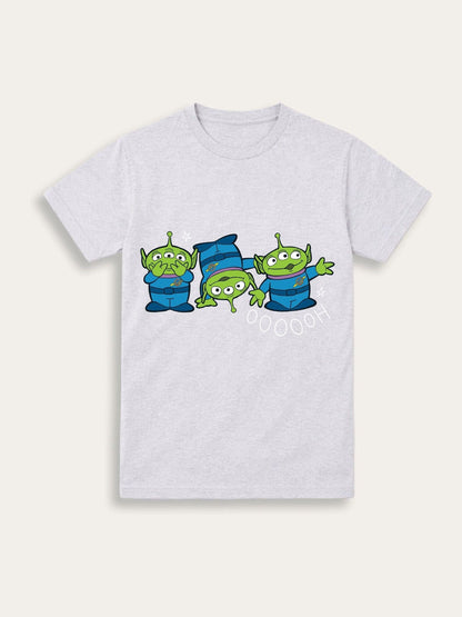 Brand Threads Grey Toy Story Graphic Alien T-Shirt image 4