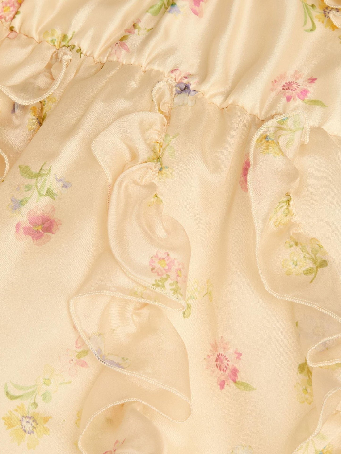 Monsoon Yellow Baby Ditsy Floral Ruffle Party Dress image 4
