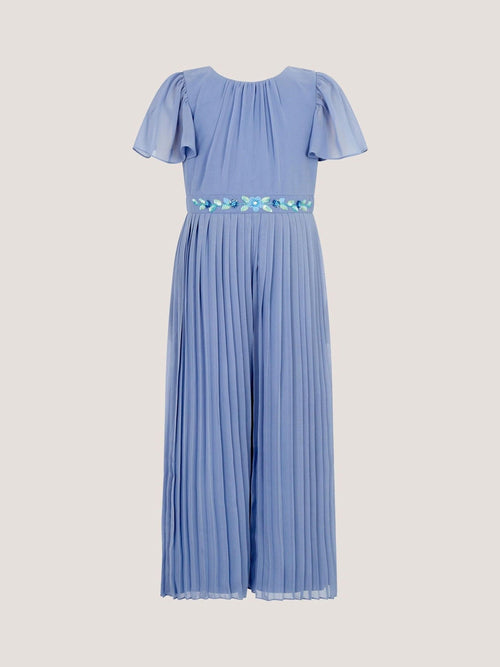Dsiney Kidz - Monsoon Blue Ava Embellished Pleated Jumpsuit image 1