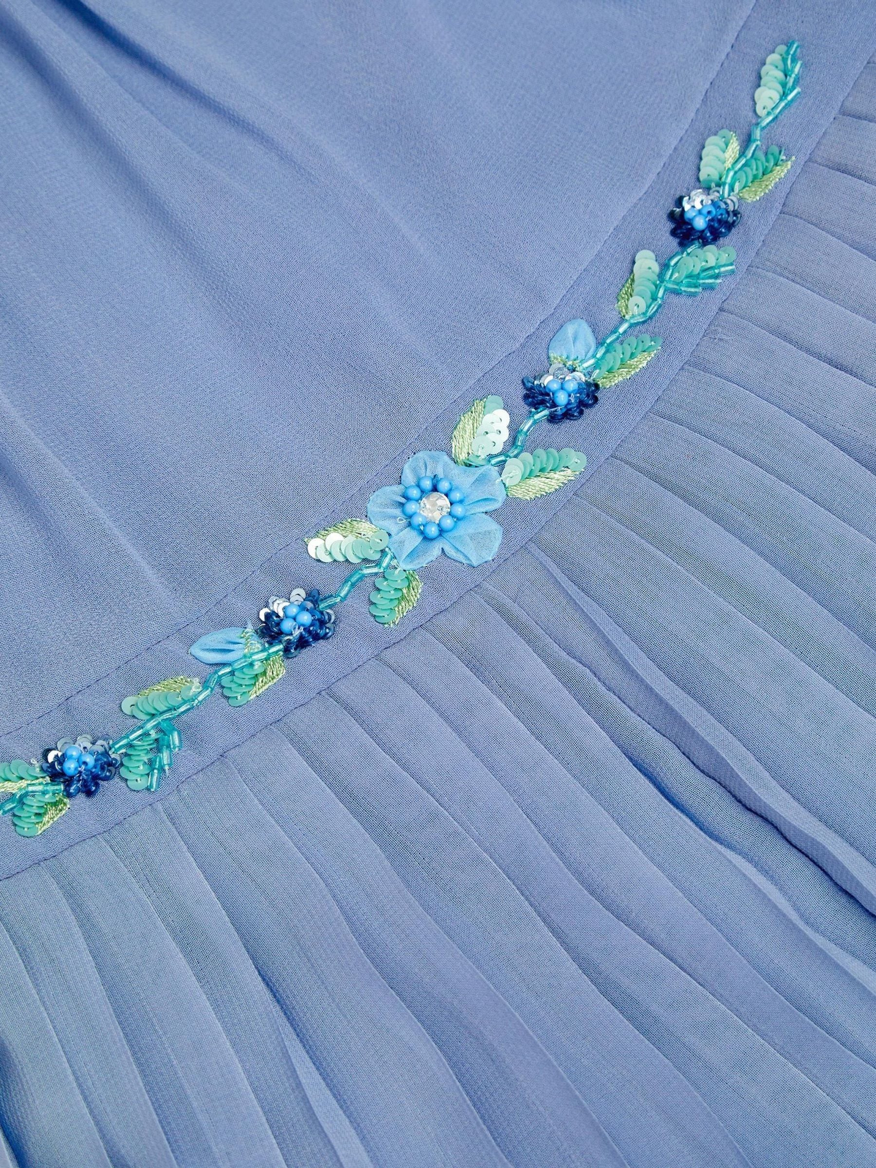 Dsiney Kidz - Monsoon Blue Ava Embellished Pleated Jumpsuit image 3