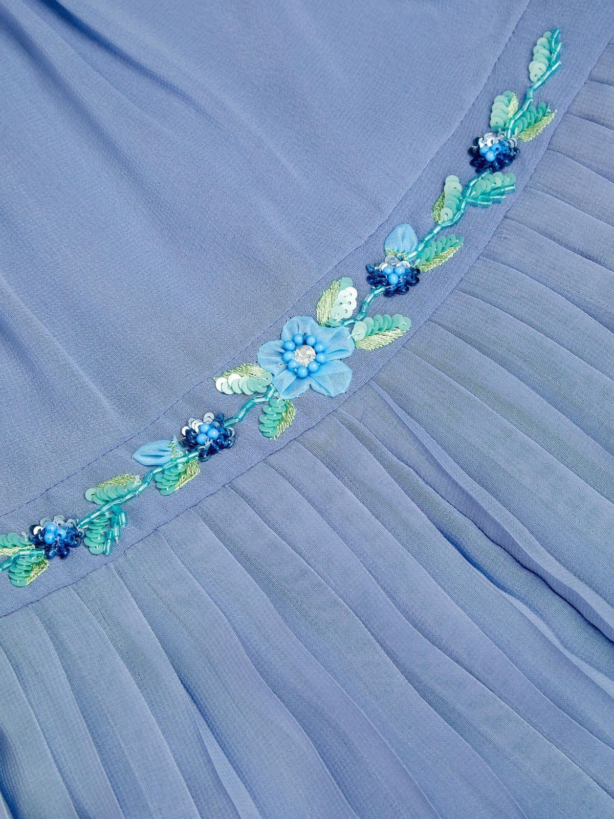Dsiney Kidz - Monsoon Blue Ava Embellished Pleated Jumpsuit image 3