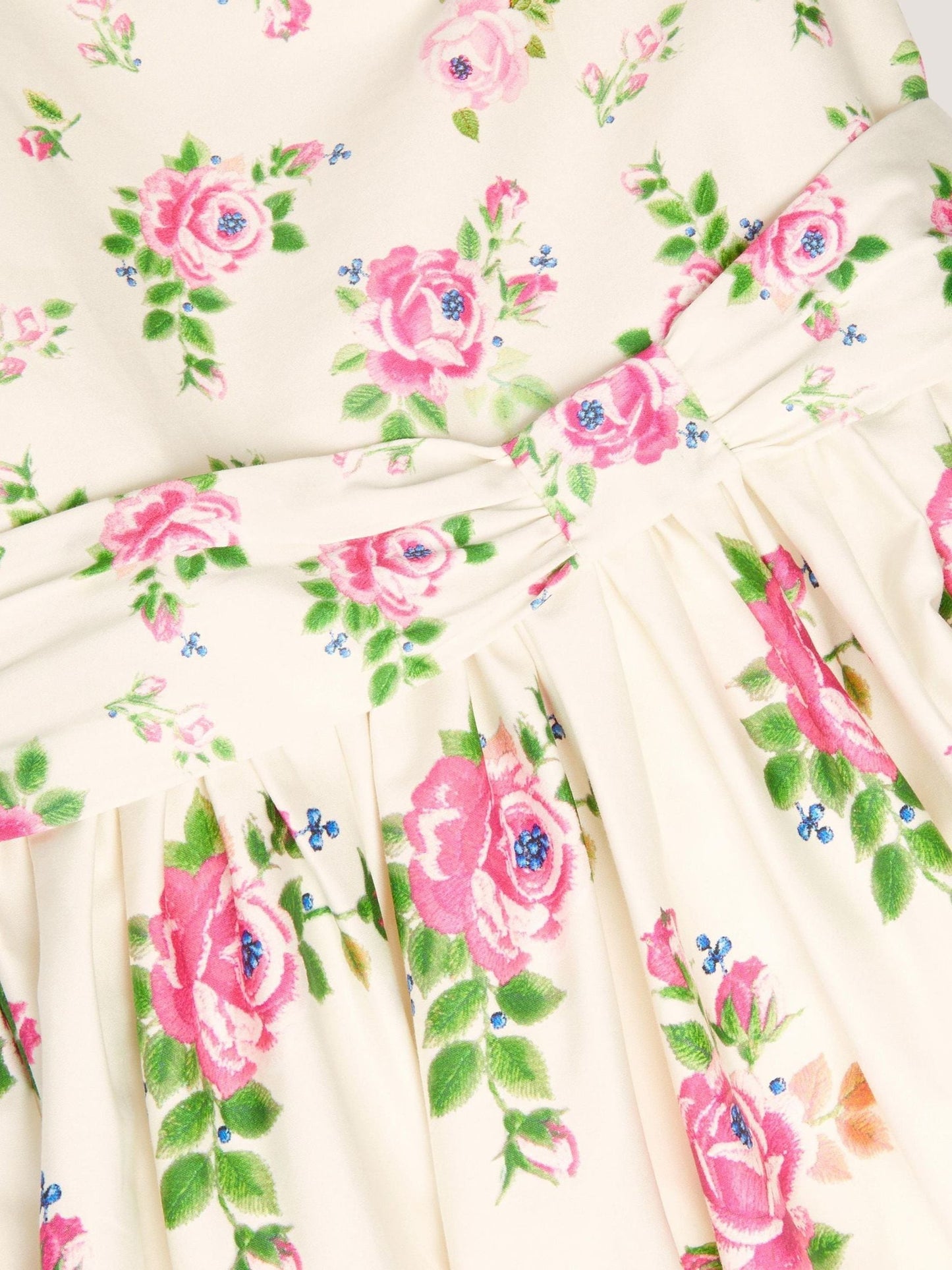 Monsoon Cream Rose Border Print Party Dress image 4