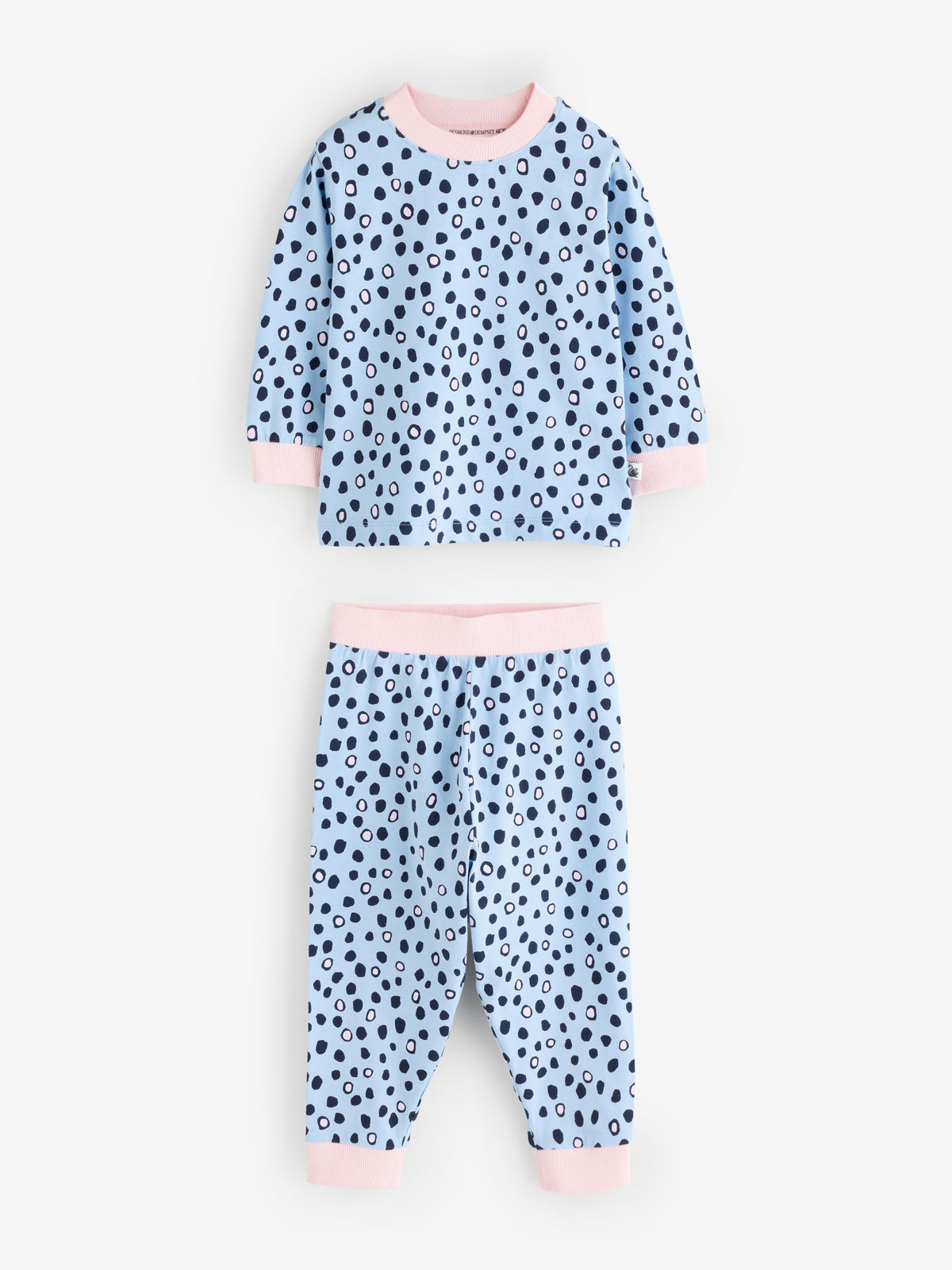 Desmond & Dempsey Kids Pink/Blue Long Sleeve Pyjamas Set 3 Pack - image 10