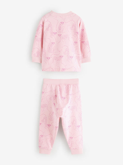 Desmond & Dempsey Kids Pink/Blue Long Sleeve Pyjamas Set 3 Pack - image 12
