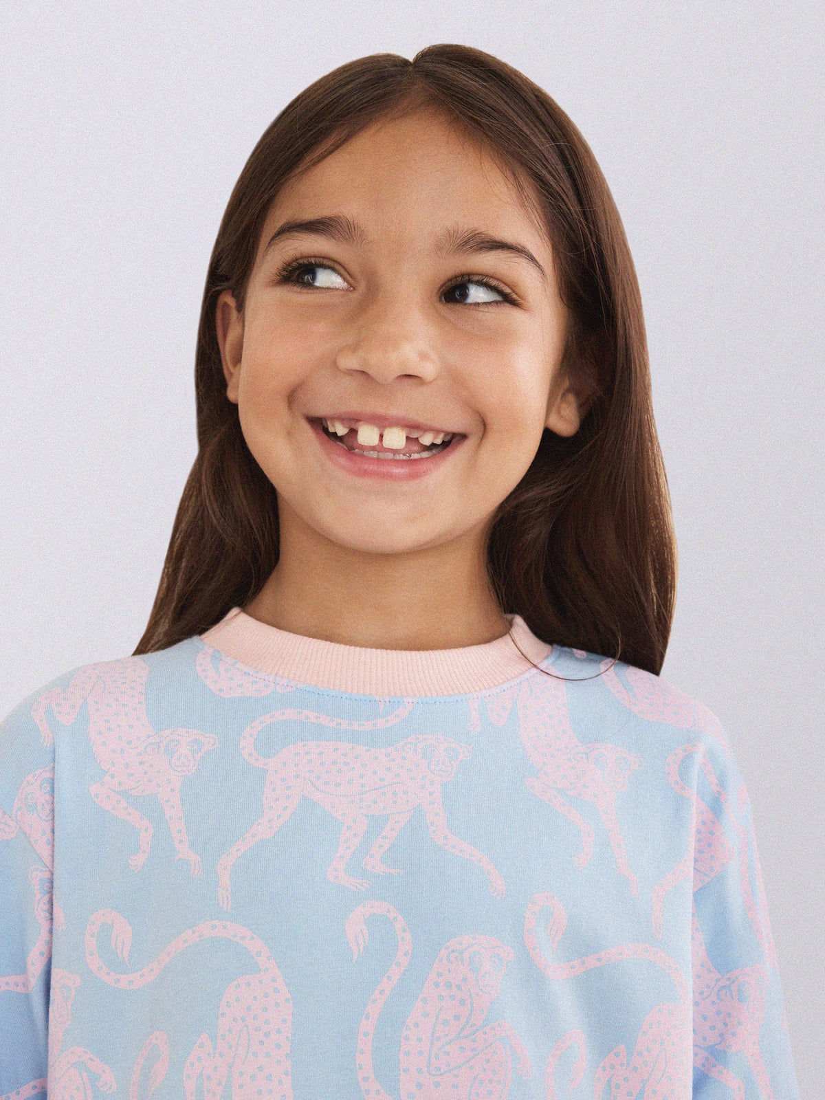 Desmond & Dempsey Kids Pink/Blue Long Sleeve Pyjamas Set 3 Pack - image 2