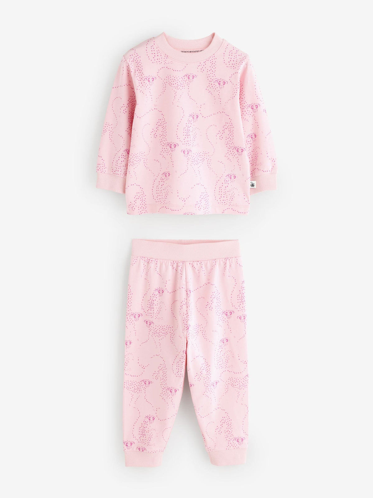 Desmond & Dempsey Kids Pink/Blue Long Sleeve Pyjamas Set 3 Pack - image 9