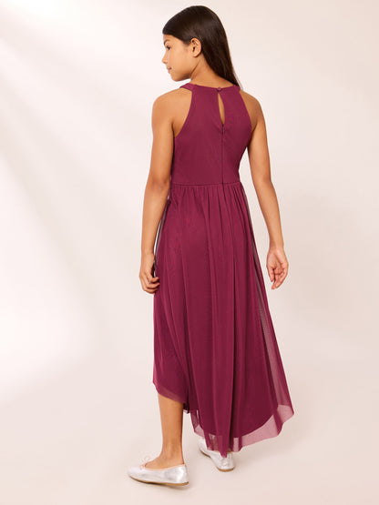 Lipsy Berry Red Teen Bow Waist Occasion Dress (7-16yrs) - image 4