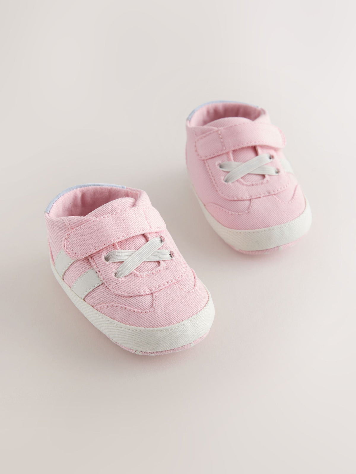 Dsiney Kidz - Pink Touch Fasten Baby Trainers (0-24mths) image 1