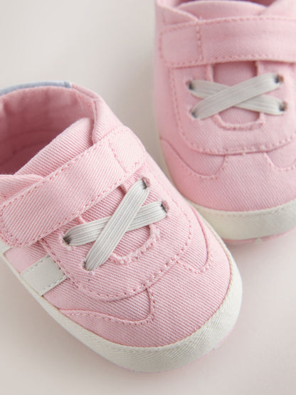 Dsiney Kidz - Pink Touch Fasten Baby Trainers (0-24mths) image 3