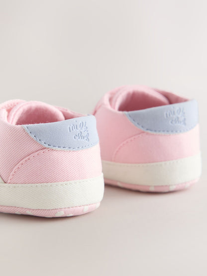 Dsiney Kidz - Pink Touch Fasten Baby Trainers (0-24mths) image 4