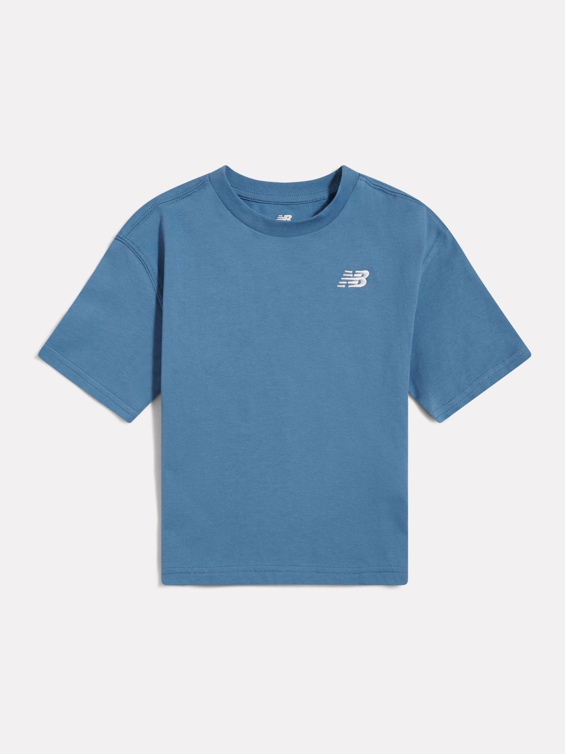 New Balance Blue Small Logo Jersey T-Shirt image 1
