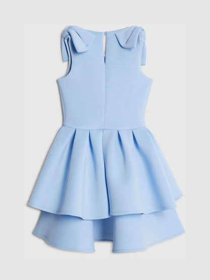 River Island Blue Pearl Embroderied Scuba Dress image 2