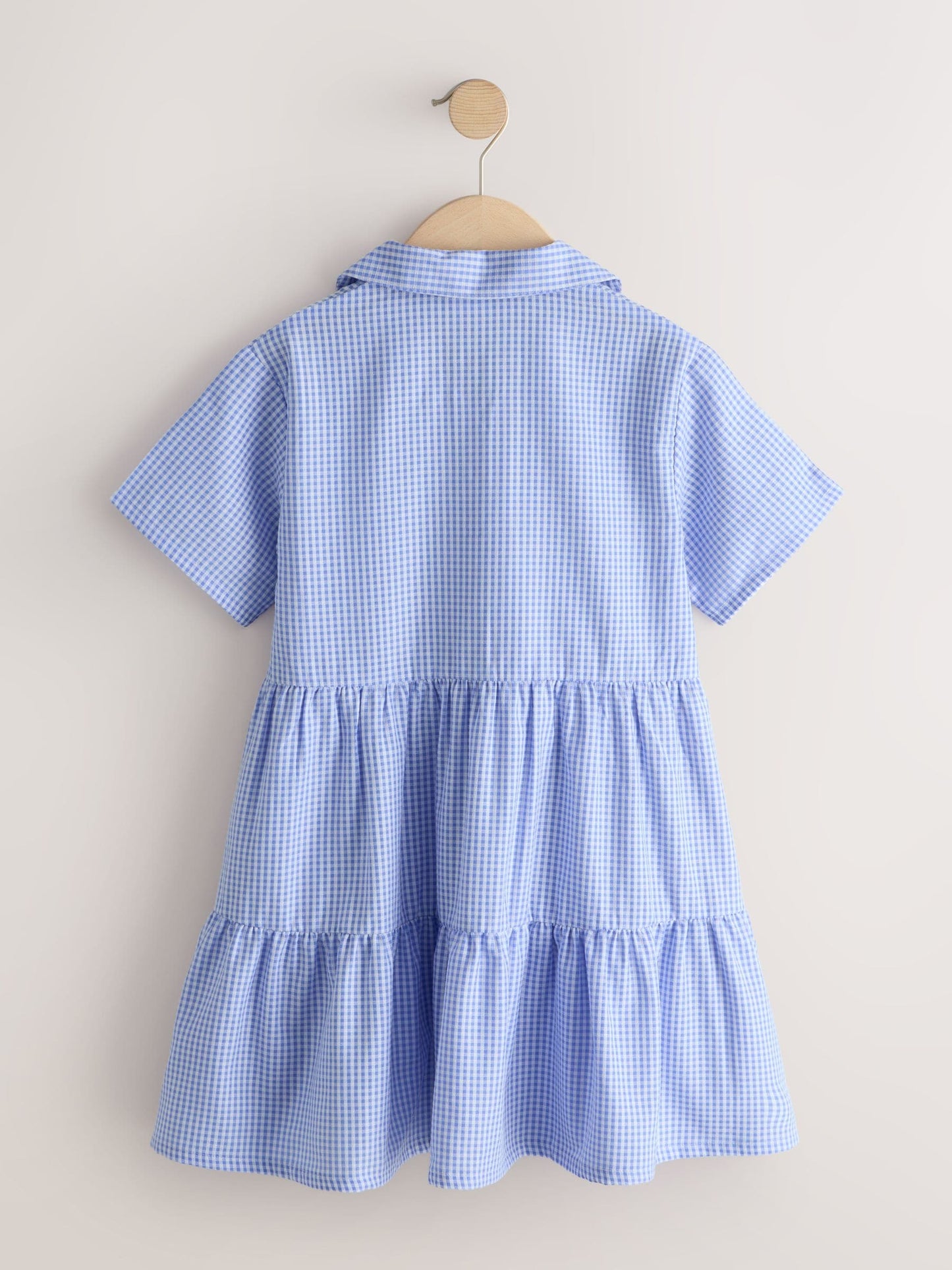 Blue Cotton Rich Utility Bow Gingham School Dress (3-14yrs) image 7