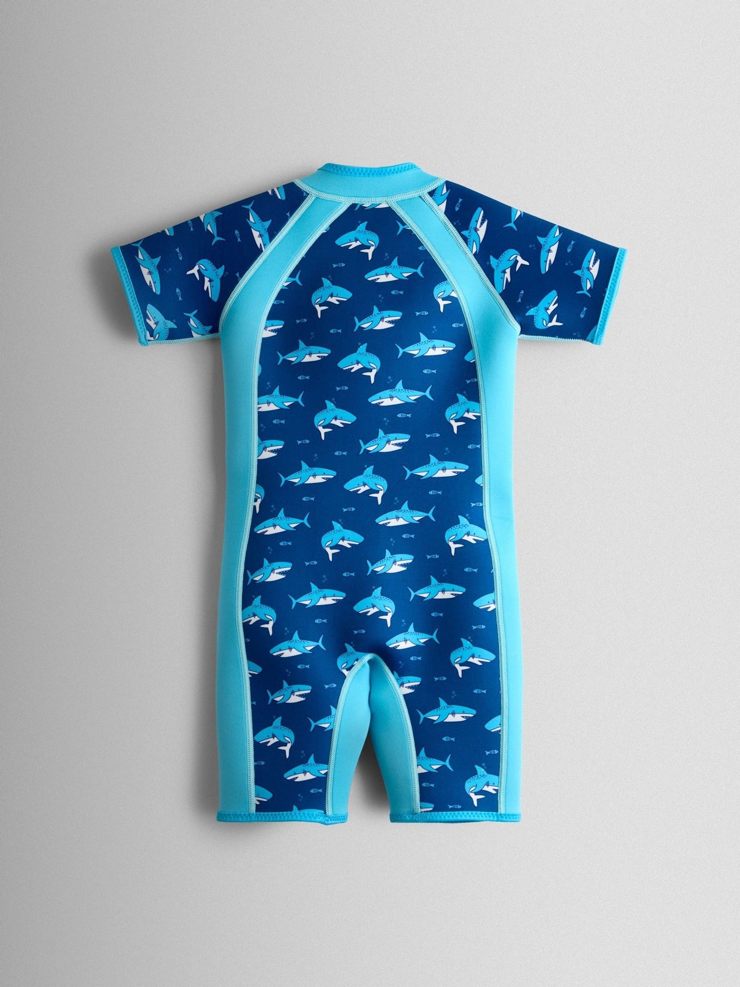JoJo Maman Bébé Blue Shark Print Junior Wetsuit image 2