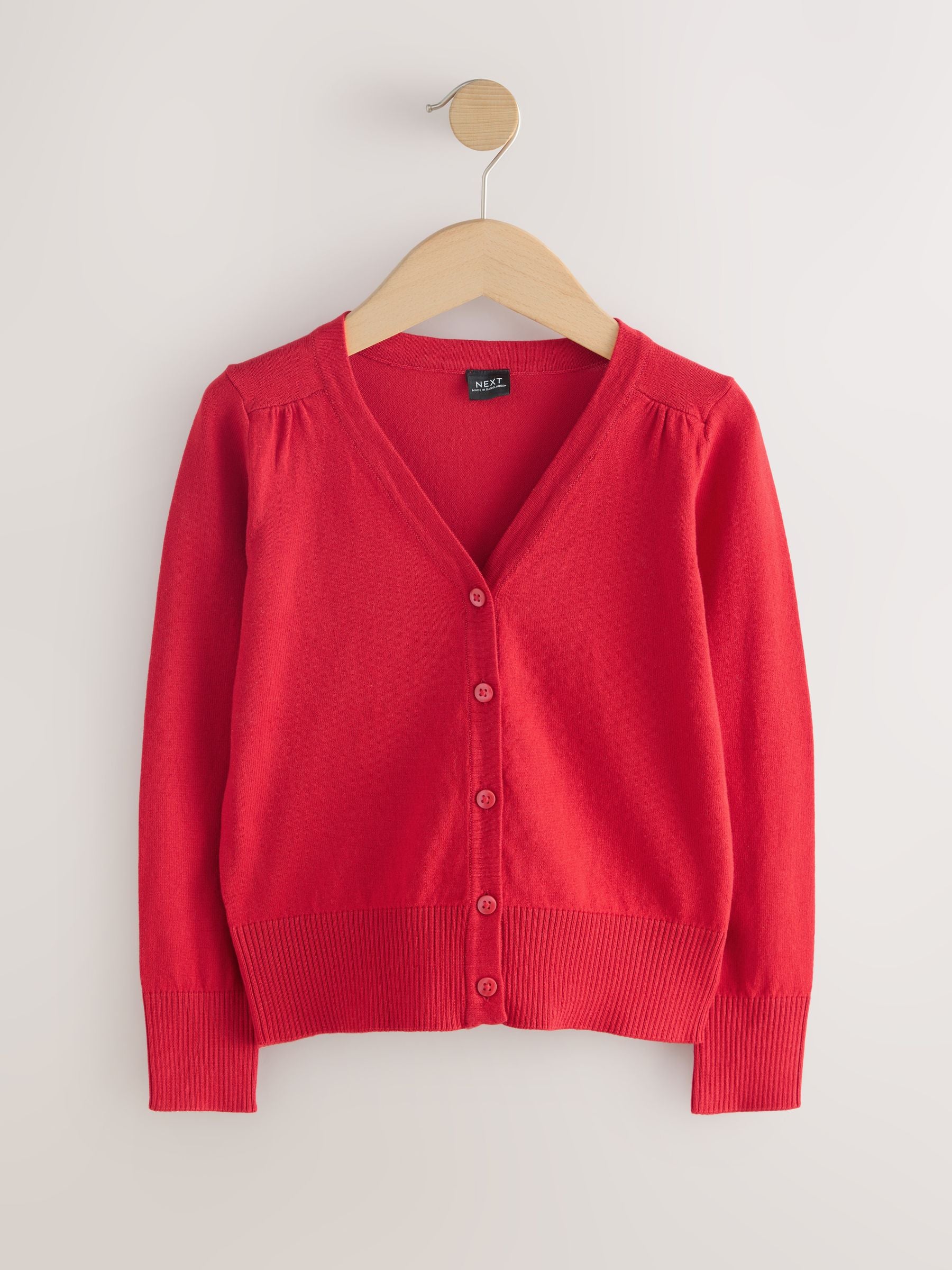 Dsiney Kidz - Red 2 Pack Cotton Rich School V-Neck Cardigans (3-16yrs) image 2
