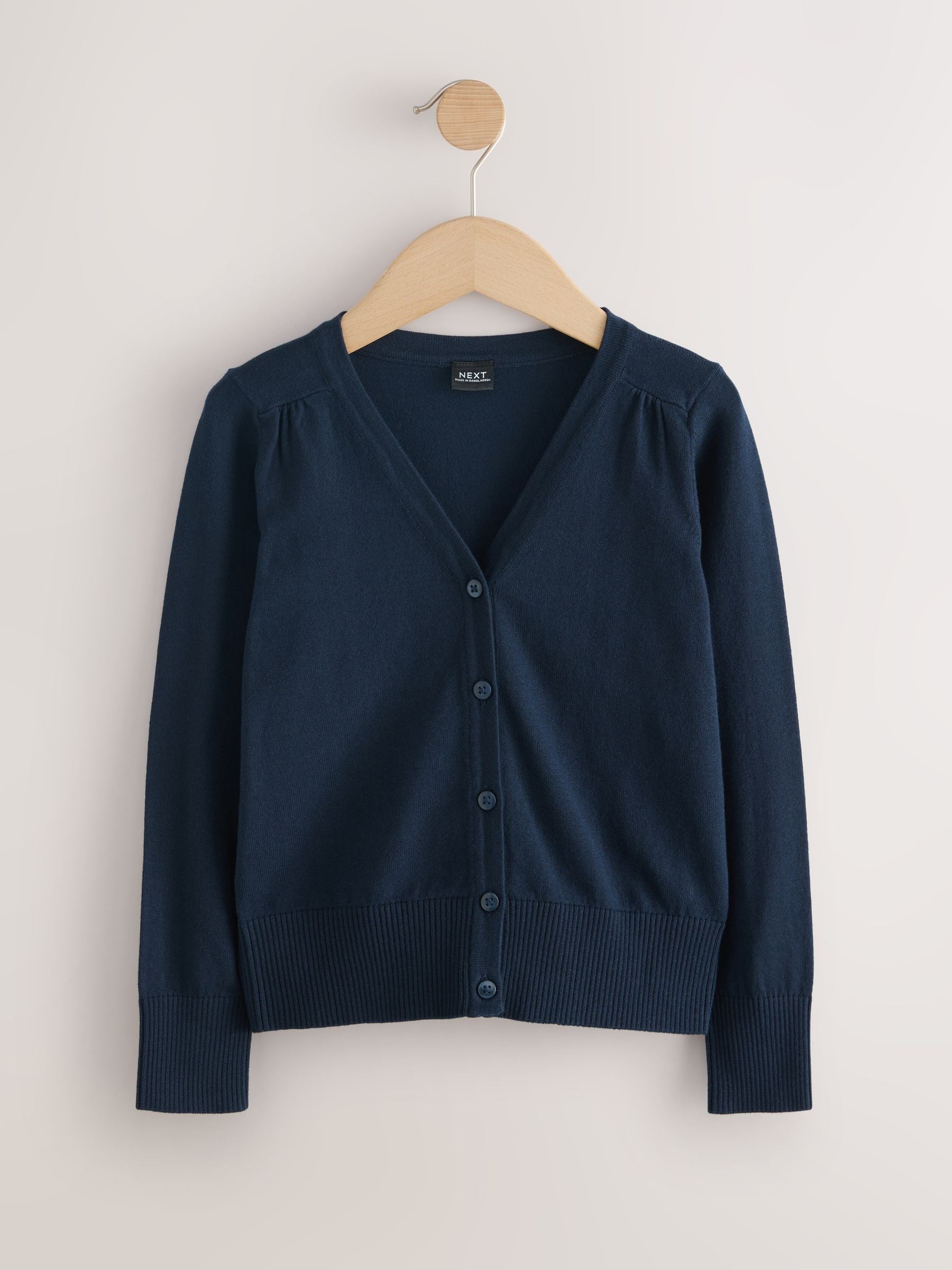 Dsiney Kidz - Navy Blue 2 Pack Cotton Rich School V-Neck Cardigans (3-16yrs) image 2