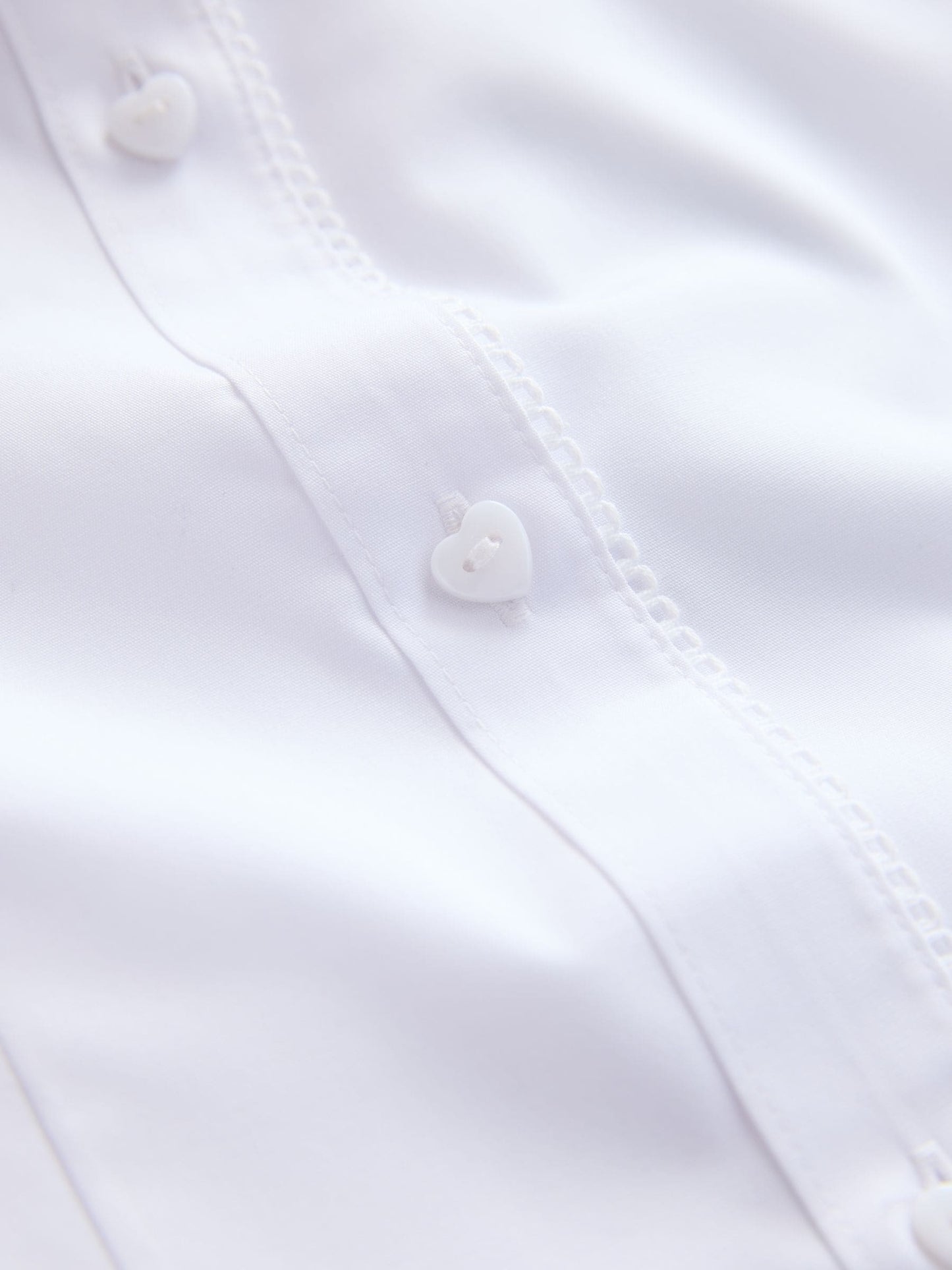 Dsiney Kidz - White Girls' Short Sleeve Lace Edge Collar School Shirts 2 Pack (3-14yrs) image 5
