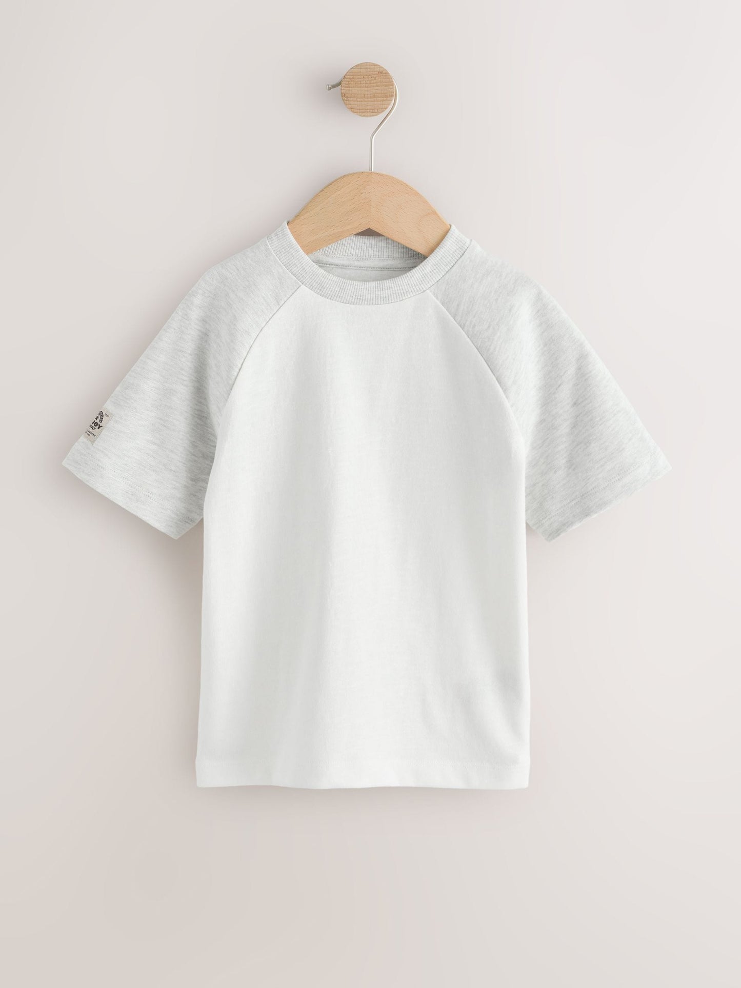 Grey Long Sleeve Raglan T-Shirts 3 Pack (3mths-7yrs) image 3