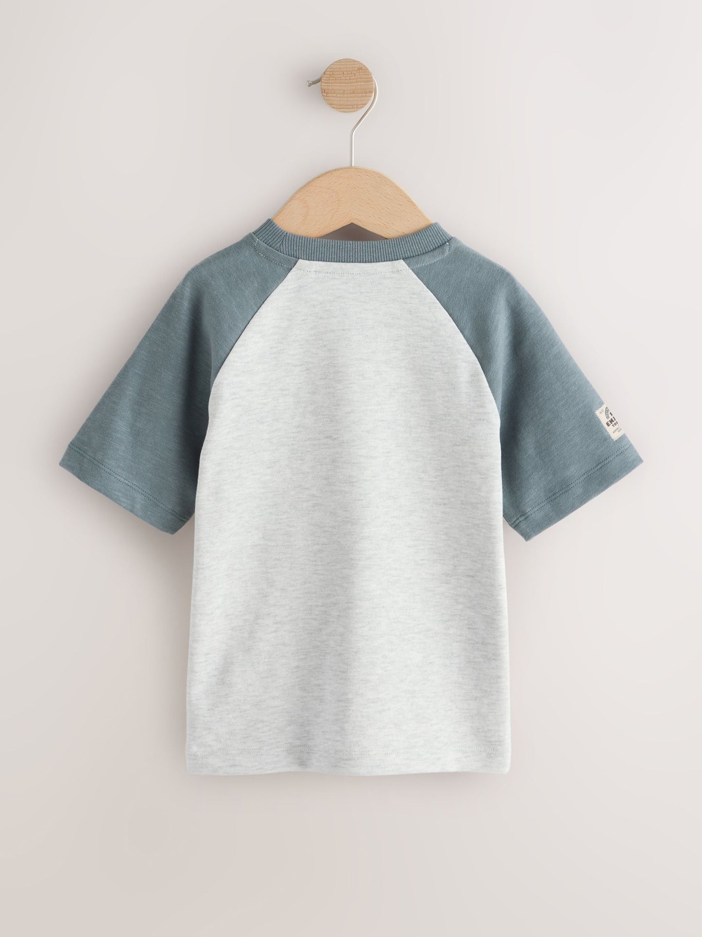 Grey Long Sleeve Raglan T-Shirts 3 Pack (3mths-7yrs) image 5