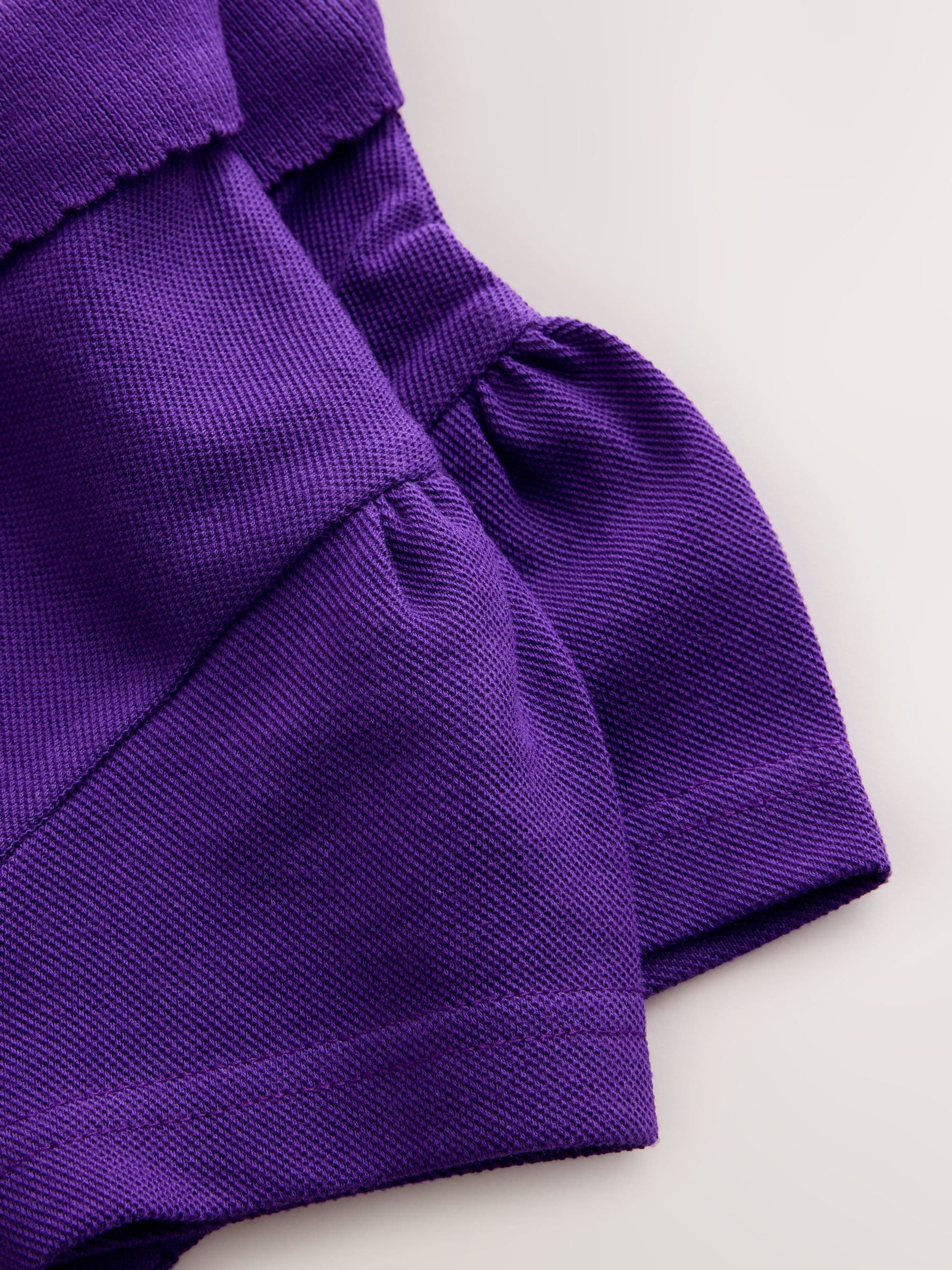Dsiney Kidz - Purple Regular Fit Girls 2 Pack Cotton Short Sleeve Polo Shirts (3-16yrs) image 6
