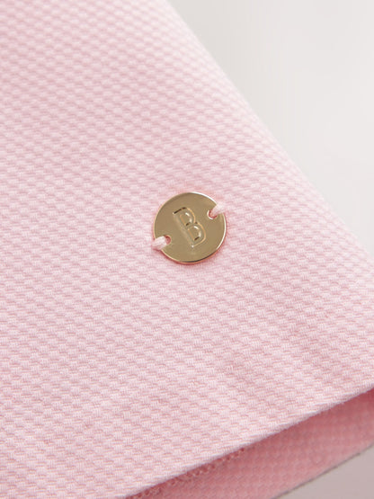 Dsiney Kidz - Baker by Ted Baker Pink Pique Pleated Woven Bow Detail Dress image 4