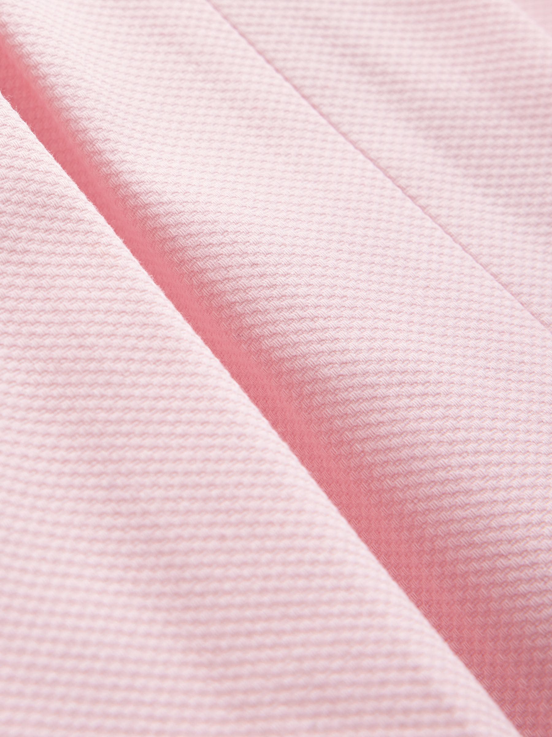 Dsiney Kidz - Baker by Ted Baker Pink Pique Pleated Woven Bow Detail Dress image 7