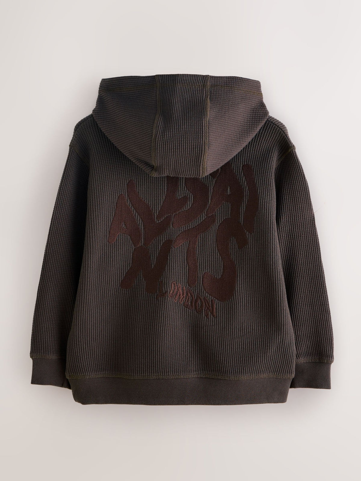 Dsiney Kidz - smALLSAINTS Brown Orlando Oversized Pullover Waffle Hoodie image 7