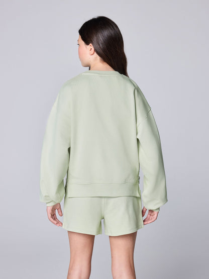 smALLSAINTS Mint Green Script Sweatshirt and Shorts Set - image 3