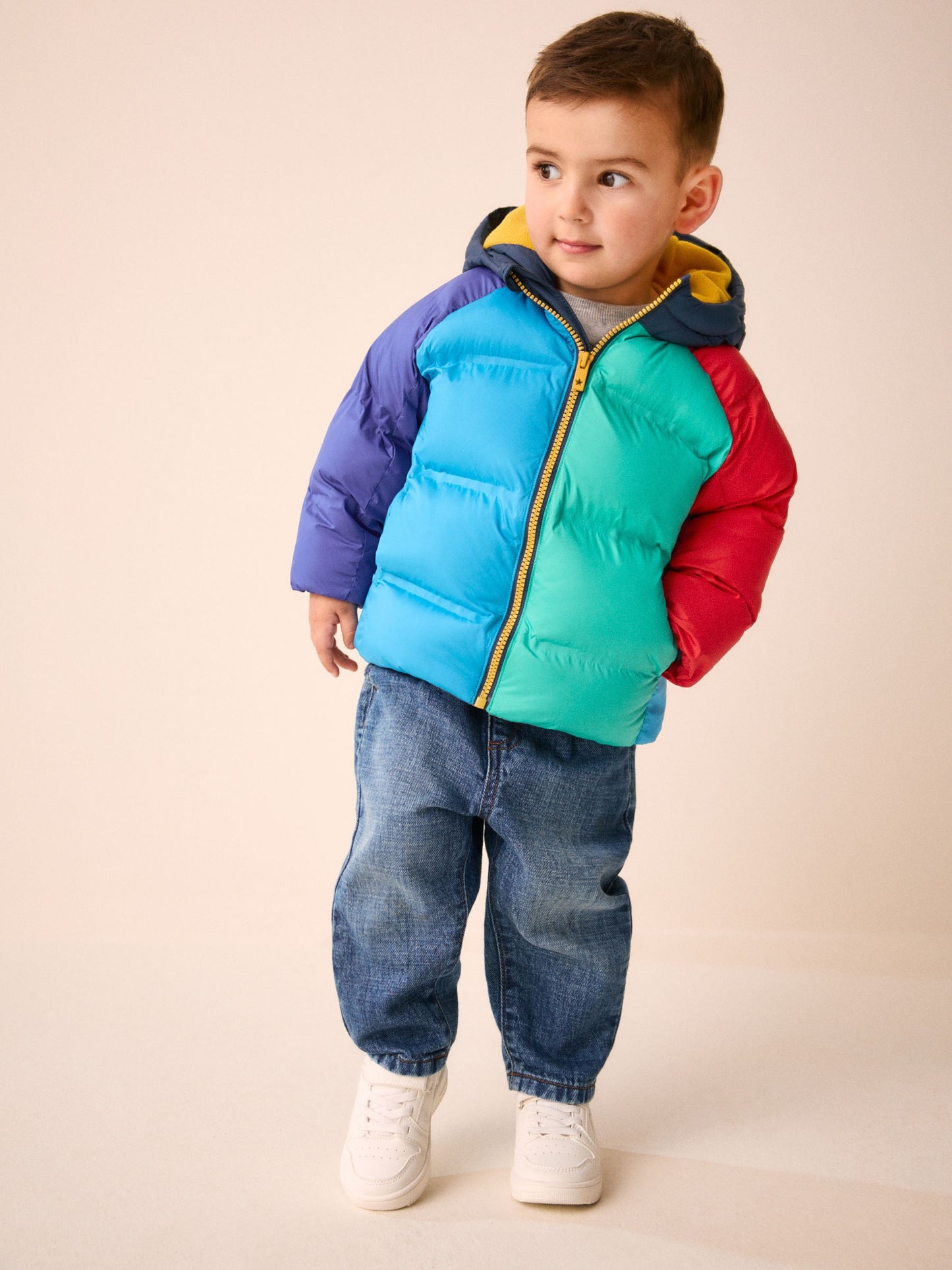 Dsiney Kidz - Bright Colour Block Padded Coat (3mths-7yrs) image 1