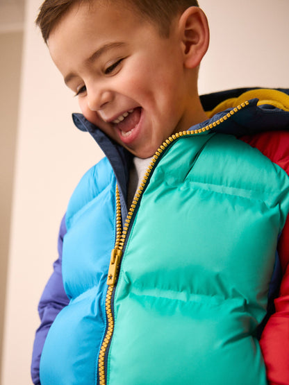 Dsiney Kidz - Bright Colour Block Padded Coat (3mths-7yrs) image 2