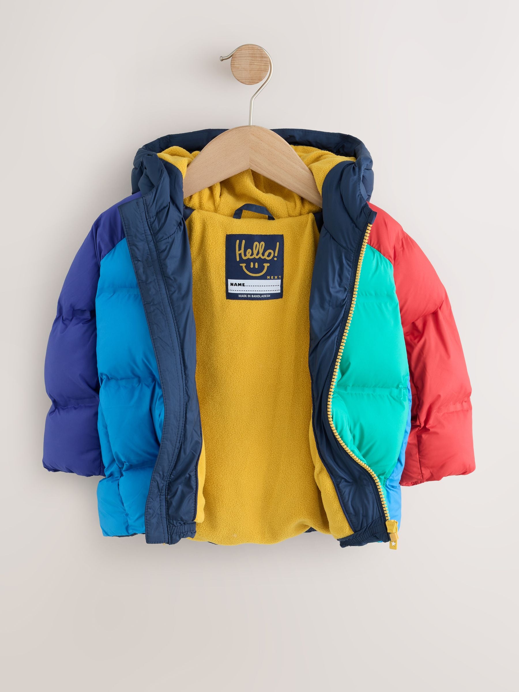 Dsiney Kidz - Bright Colour Block Padded Coat (3mths-7yrs) image 8