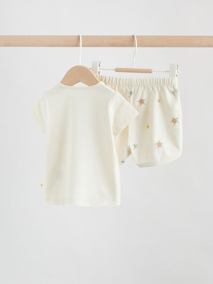Cream My First Holiday Top and Short Baby Set (0-18mths) image 2