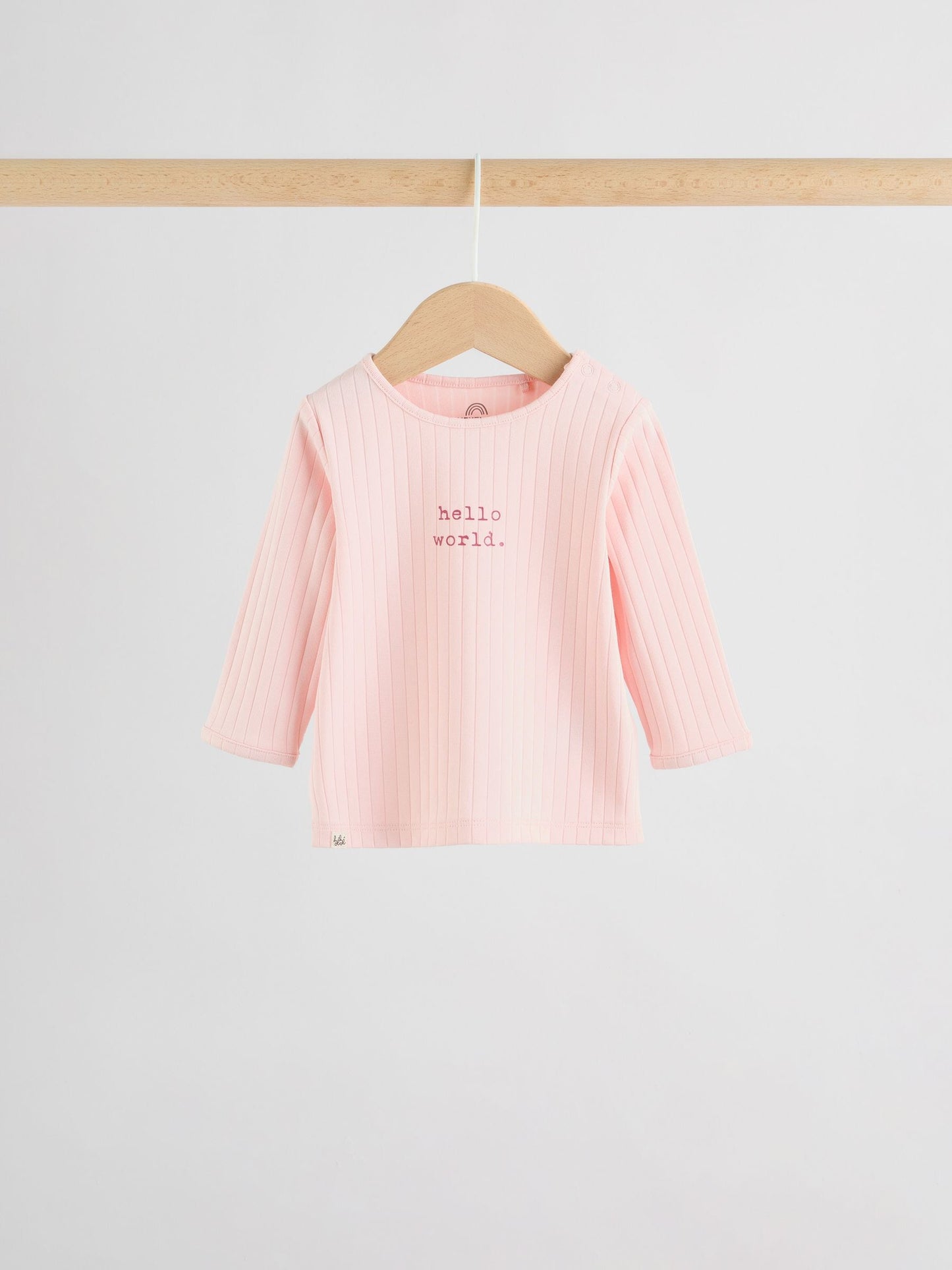 Pink Hello World Top and Leggings Baby Set (0-18mths) image 5