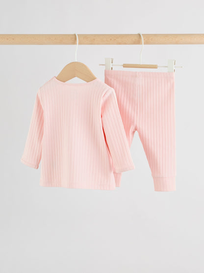 Pink Hello World Top and Leggings Baby Set (0-18mths) image 7