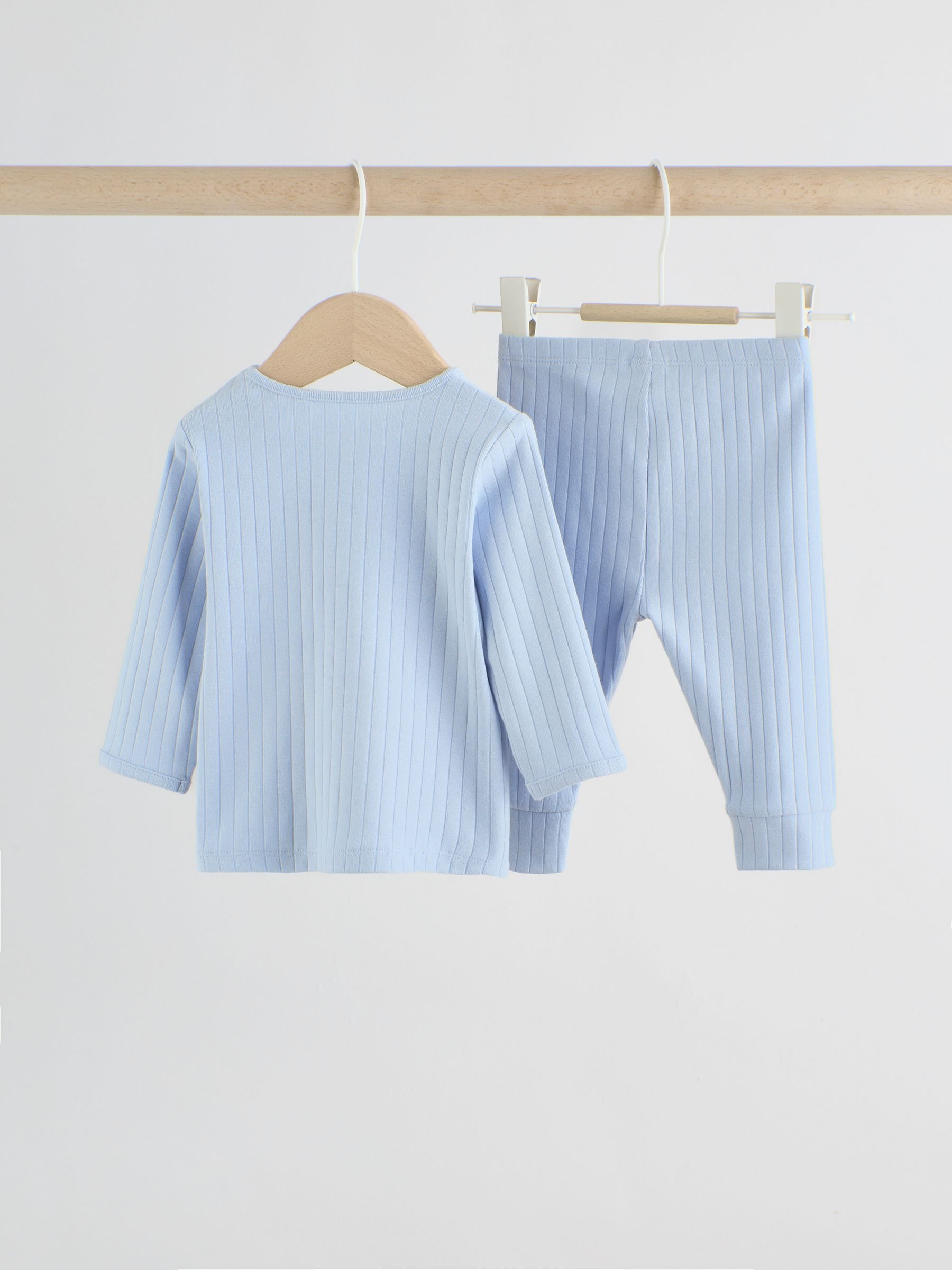 Blue Hello World Top and Leggings Baby Set (0-18mths) image 2