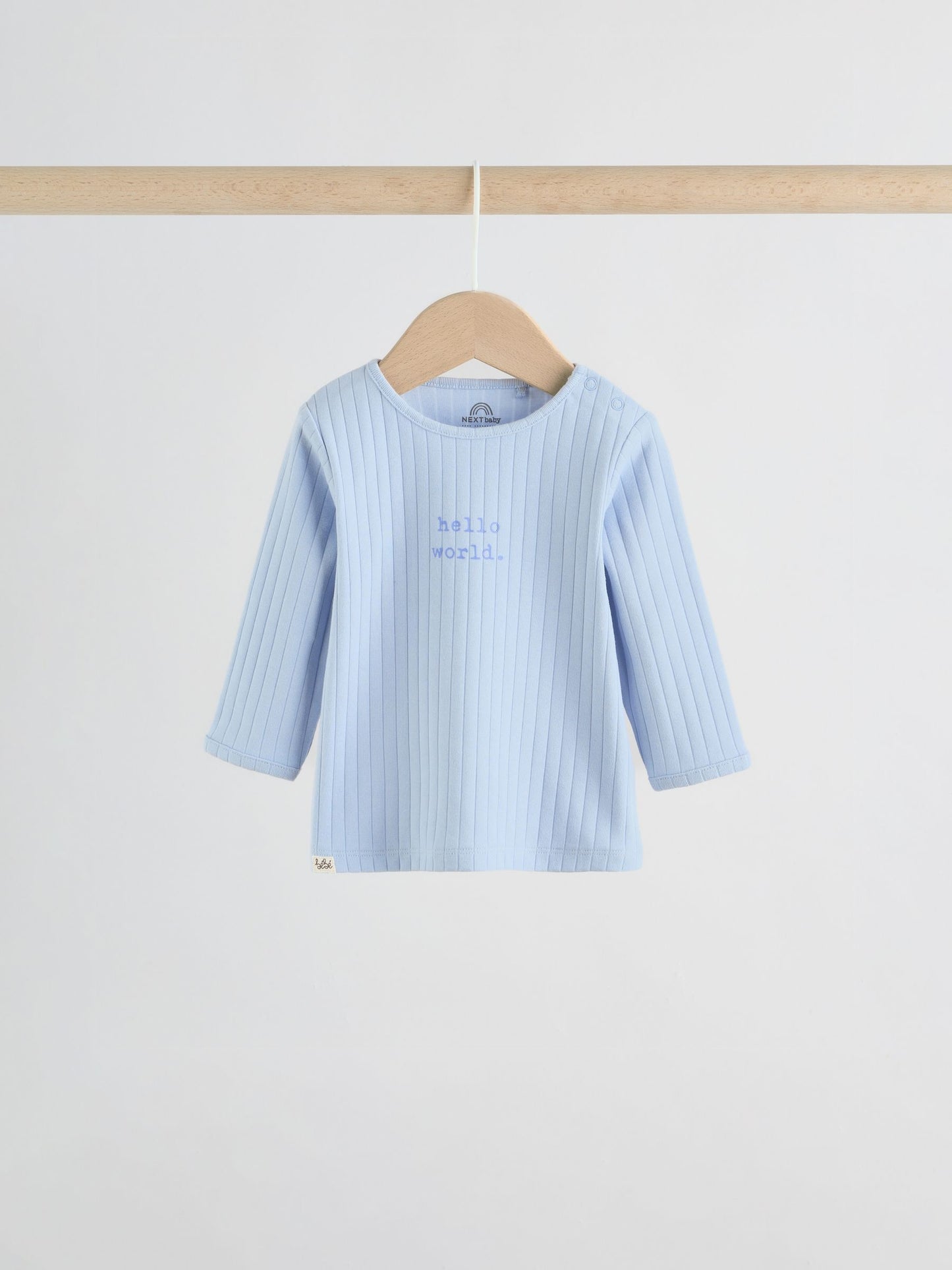 Blue Hello World Top and Leggings Baby Set (0-18mths) image 3