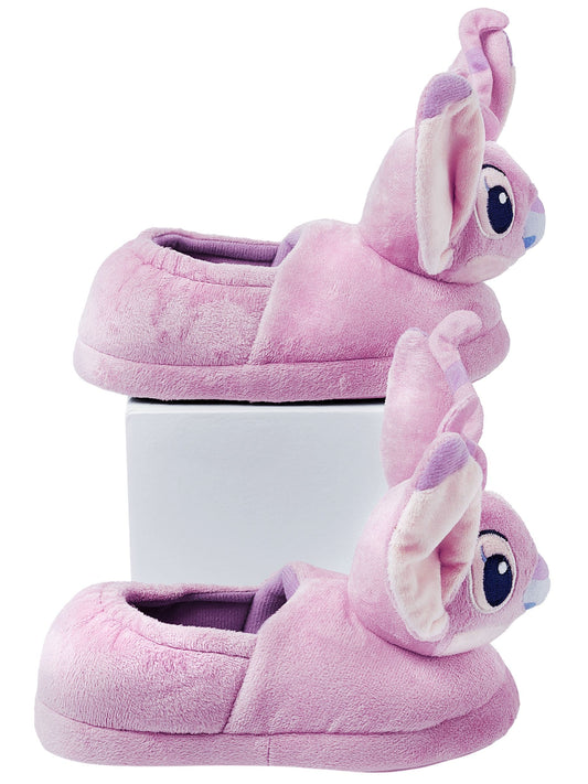 Character Pink Disney Lilo And Stitch Slippers 3D Angel Head image 2