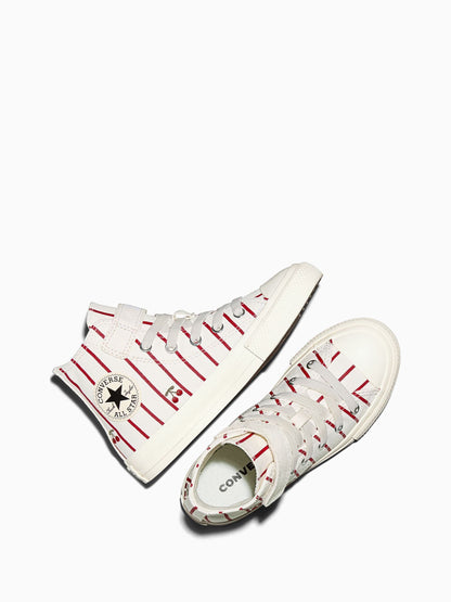 Converse White Chuck Taylor Strawberry Print Hightop Trainers image 5