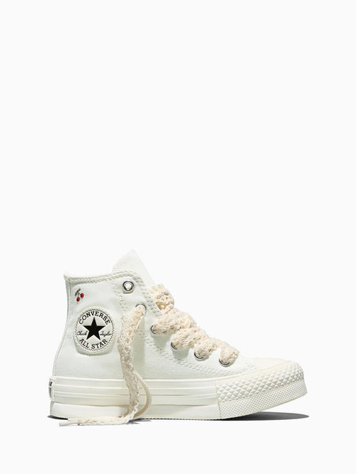Converse White Chuck Taylor EVA Lift Strawberry Print Trainers image 1