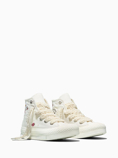 Converse White Chuck Taylor EVA Lift Strawberry Print Trainers image 3