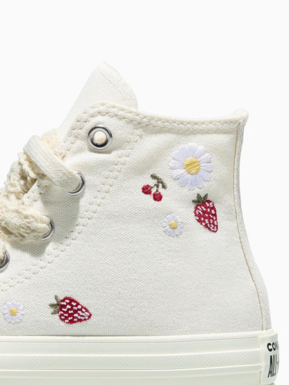 Converse White Chuck Taylor EVA Lift Strawberry Print Trainers image 8