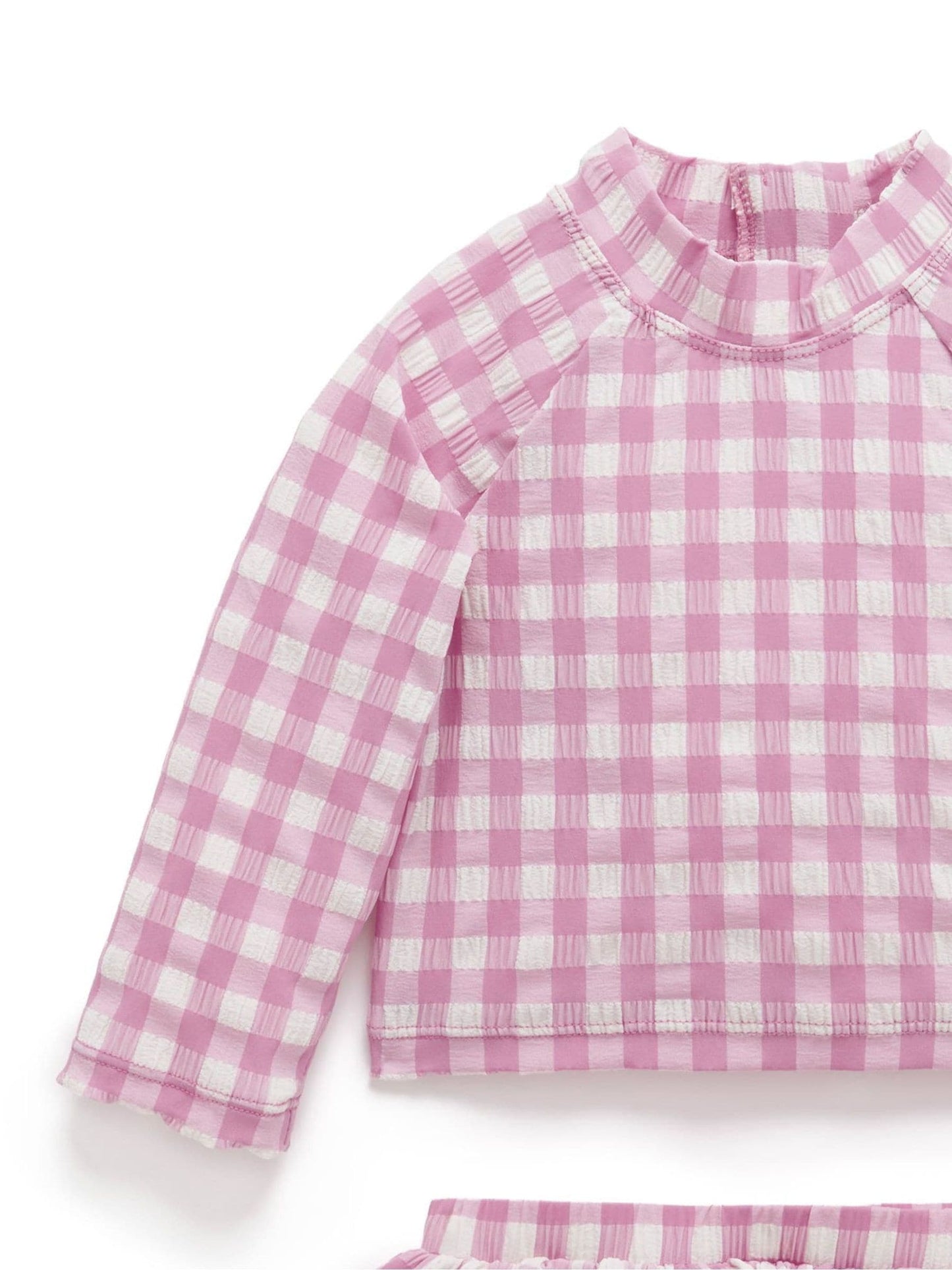 Purebaby Pink Long Sleeve Rashie Swim Set image 4