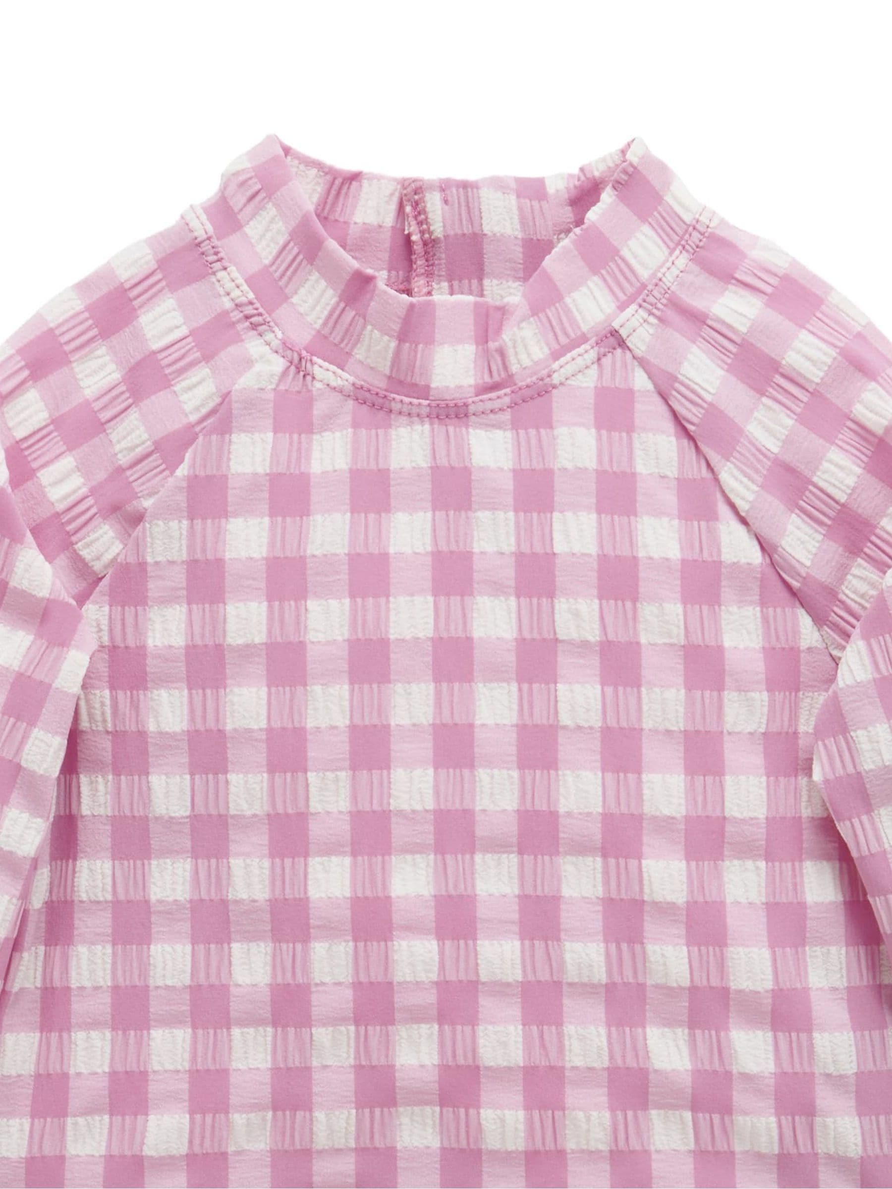 Purebaby Pink Long Sleeve Rashie Swim Set image 6