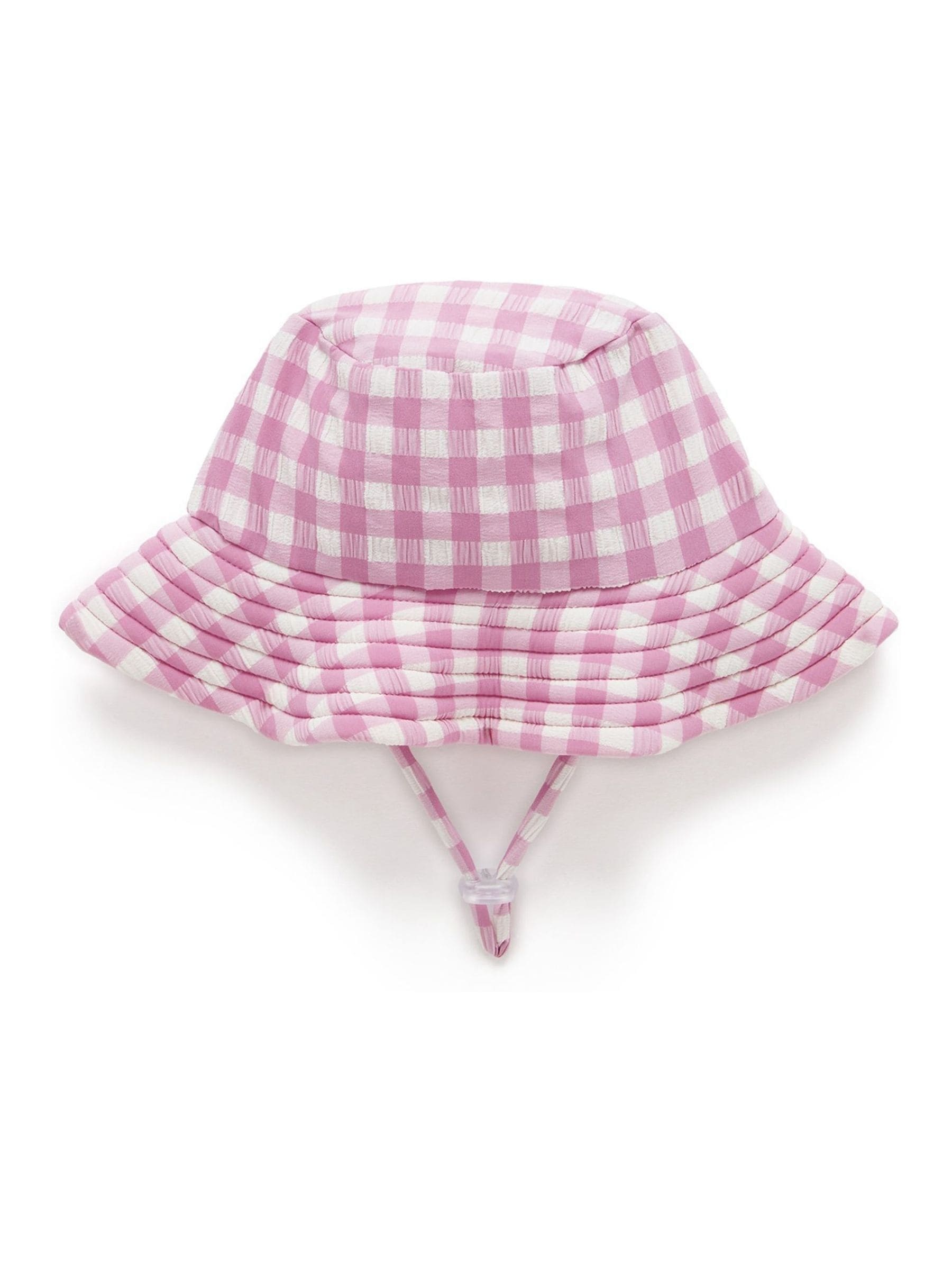 Purebaby Pink Broad Brim Swim Hat image 2