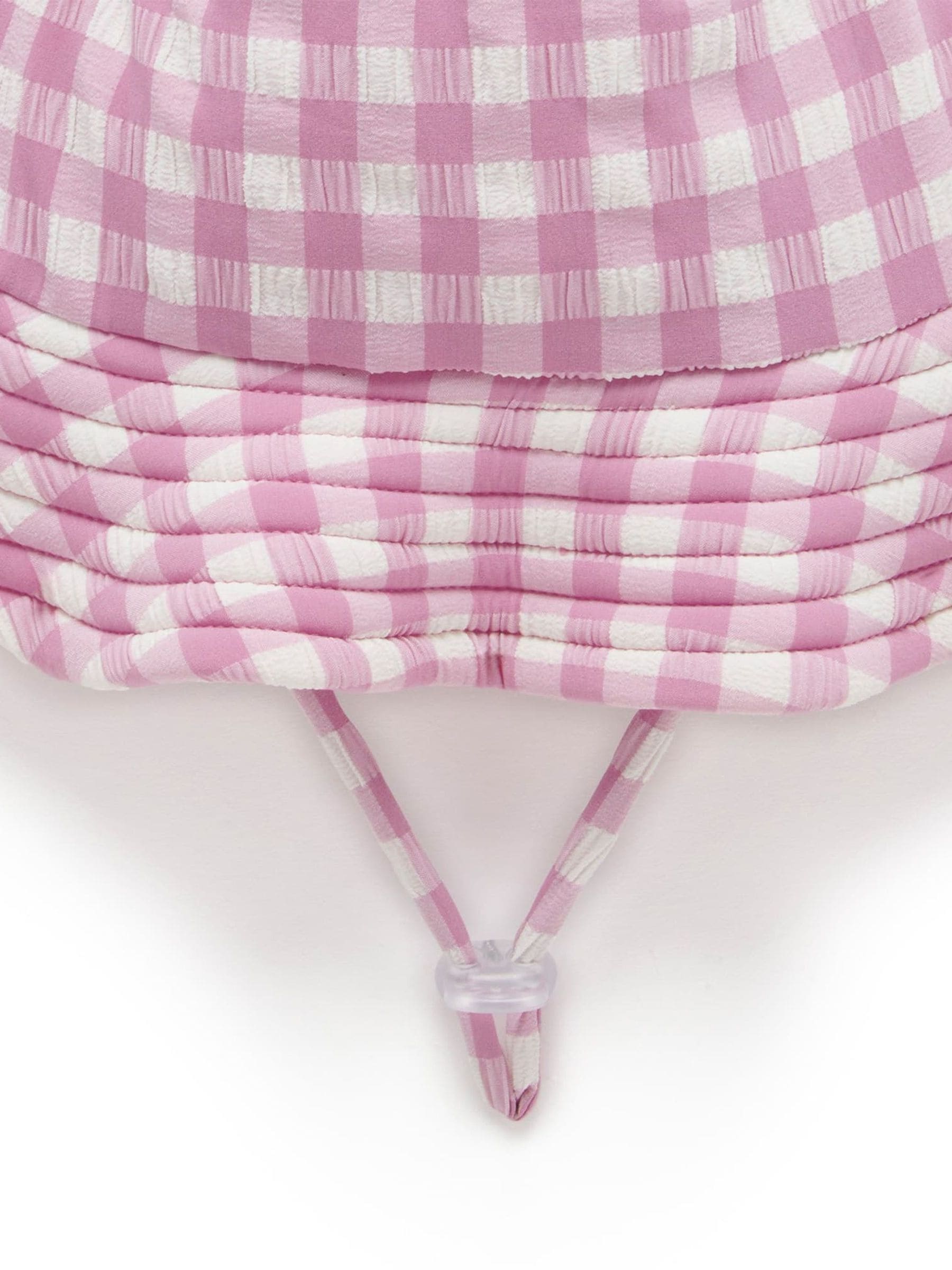 Purebaby Pink Broad Brim Swim Hat image 3