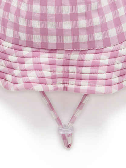 Purebaby Pink Broad Brim Swim Hat image 3