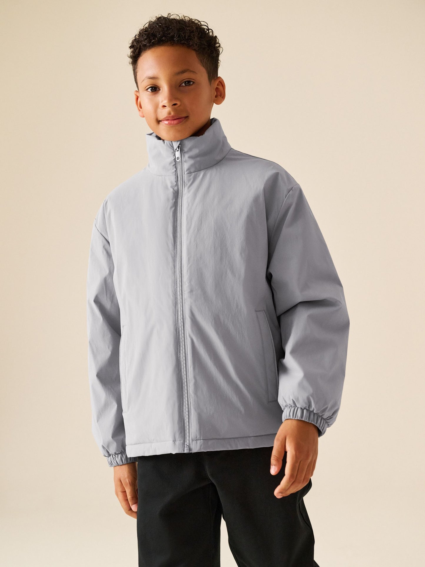 Dsiney Kidz - Grey Funnel Neck Padded Jacket (7-16yrs) image 2